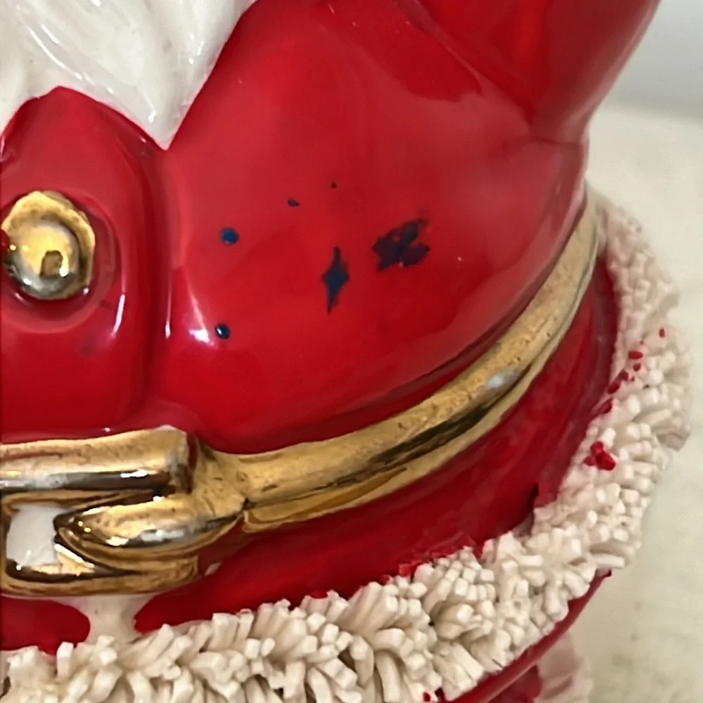 Vintage MCM Napco Spaghetti Santa bank